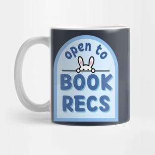 Open to book recs Mug